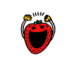 Strawberry love sticker #8628933