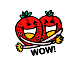 Strawberry love sticker #8628934