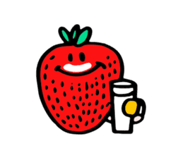 Strawberry love sticker #8628936
