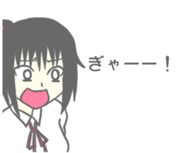 funny girl sticker sticker #8629629