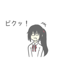 funny girl sticker sticker #8629632