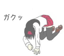 funny girl sticker sticker #8629640