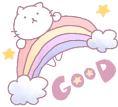 Cat with fantastic life. sticker #8630116