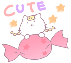 Cat with fantastic life. sticker #8630123