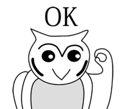 Cute and Lovely Owl sticker #8630432