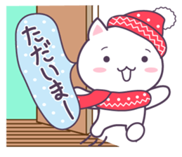 "MARUNEKO"Winter and New Year's. sticker #8630585