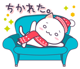 "MARUNEKO"Winter and New Year's. sticker #8630586