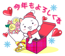 "MARUNEKO"Winter and New Year's. sticker #8630613