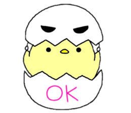 hiyoko and karasuke 2 sticker #8631418