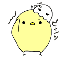 hiyoko and karasuke 2 sticker #8631420