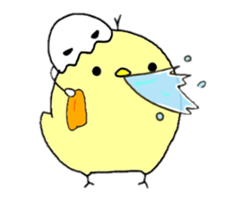 hiyoko and karasuke 2 sticker #8631425