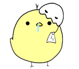 hiyoko and karasuke 2 sticker #8631427