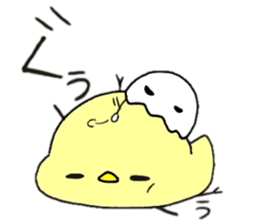 hiyoko and karasuke 2 sticker #8631430