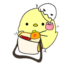 hiyoko and karasuke 2 sticker #8631435