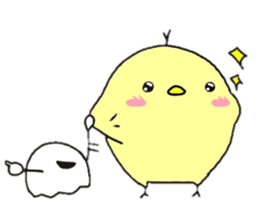 hiyoko and karasuke 2 sticker #8631436