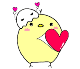 hiyoko and karasuke 2 sticker #8631439