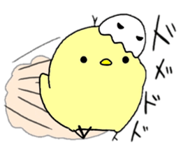 hiyoko and karasuke 2 sticker #8631442