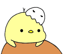 hiyoko and karasuke 2 sticker #8631446