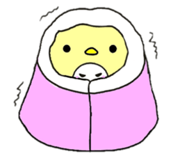 hiyoko and karasuke 2 sticker #8631453