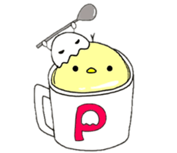 hiyoko and karasuke 2 sticker #8631454