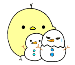 hiyoko and karasuke 2 sticker #8631456