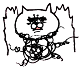 The cat which I drew 3 sticker #8632669