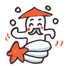 Boy riding a shooting star sticker #8632725