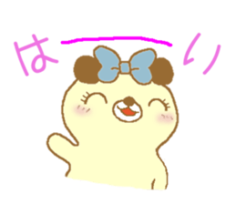 Ribbon bear princess 2 sticker #8633104