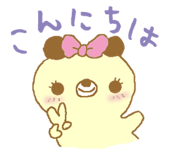 Ribbon bear princess 2 sticker #8633107