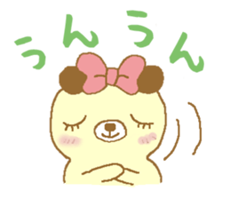 Ribbon bear princess 2 sticker #8633109