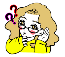 little bit otaku girl with milktea sticker #8633428