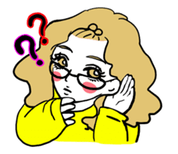 little bit otaku girl with milktea sticker #8633428