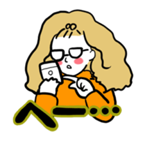 little bit otaku girl with milktea sticker #8633429