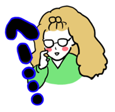 little bit otaku girl with milktea sticker #8633431