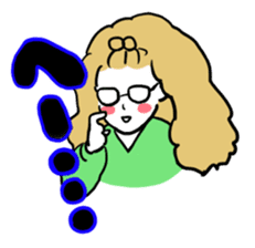 little bit otaku girl with milktea sticker #8633431