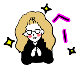 little bit otaku girl with milktea sticker #8633432