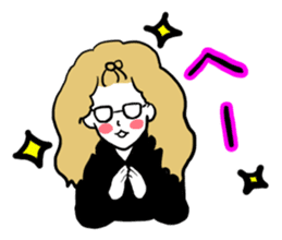 little bit otaku girl with milktea sticker #8633432