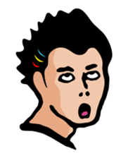 Men's faces sticker #8634143