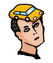 Men's faces sticker #8634152