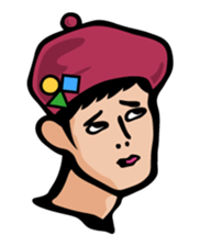 Men's faces sticker #8634166