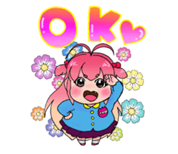 Precocious girl MOKAchan sticker #8634218