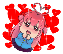 Precocious girl MOKAchan sticker #8634219