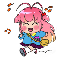Precocious girl MOKAchan sticker #8634221