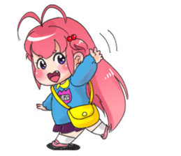 Precocious girl MOKAchan sticker #8634222