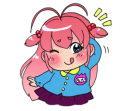 Precocious girl MOKAchan sticker #8634223