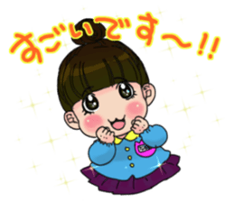 Precocious girl MOKAchan sticker #8634228