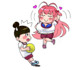 Precocious girl MOKAchan sticker #8634231