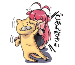 Precocious girl MOKAchan sticker #8634234