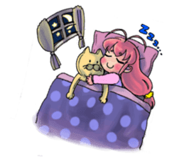 Precocious girl MOKAchan sticker #8634239