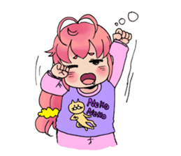 Precocious girl MOKAchan sticker #8634240